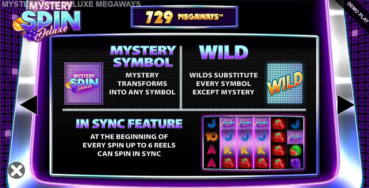 Mystery Spin Deluxe Mystery Symbol Wild Symbol